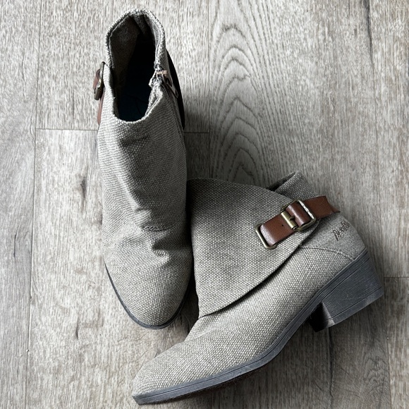 Blowfish Ankle Boots - Gray and Brown - Picture 1 of 9